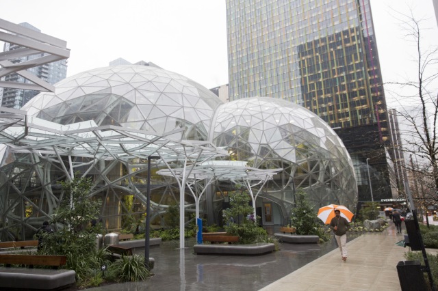Inside Amazon's Giant Spheres, Where Workers Will Chill In A Mini Rainforest